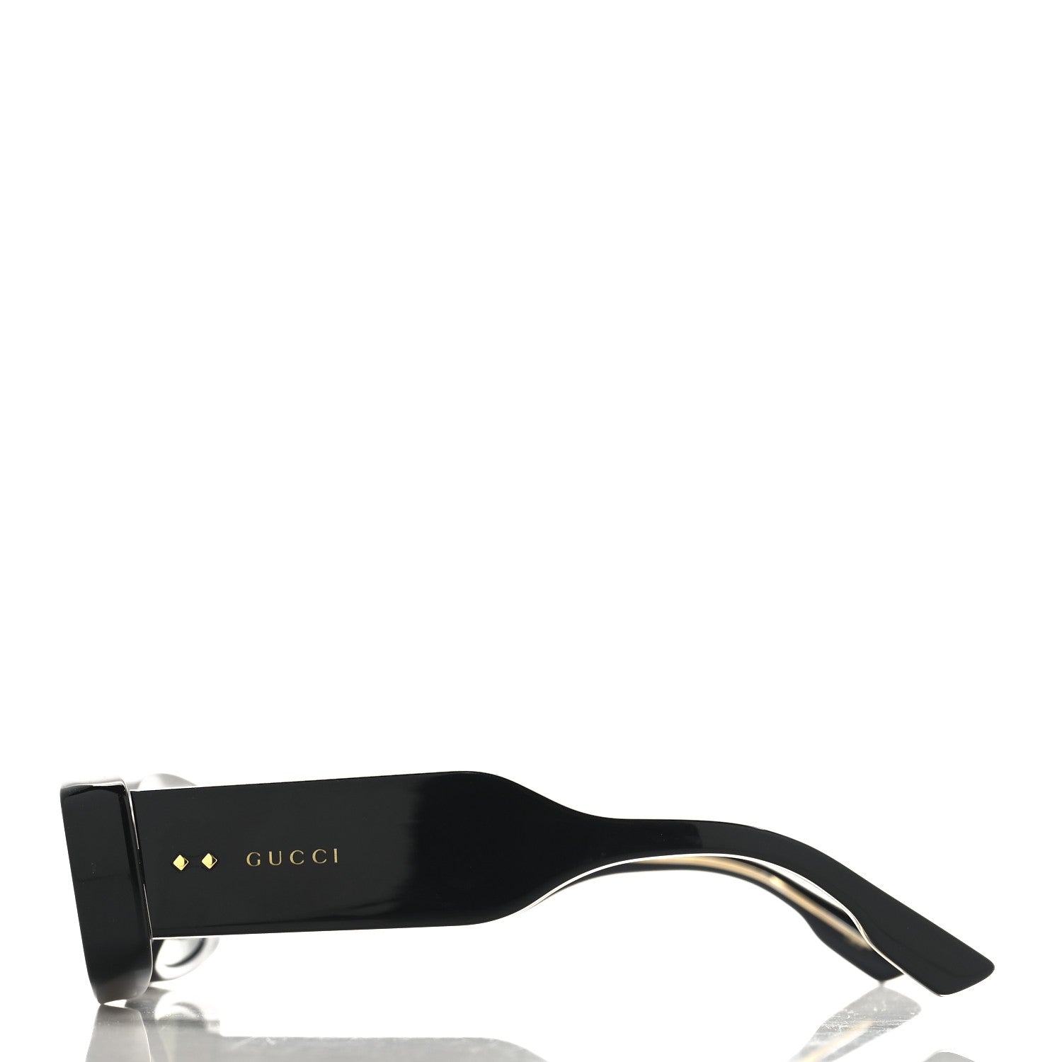 Gucci Acetate Rectangle Frame Sunglasses GG1529S Black 3 of 6