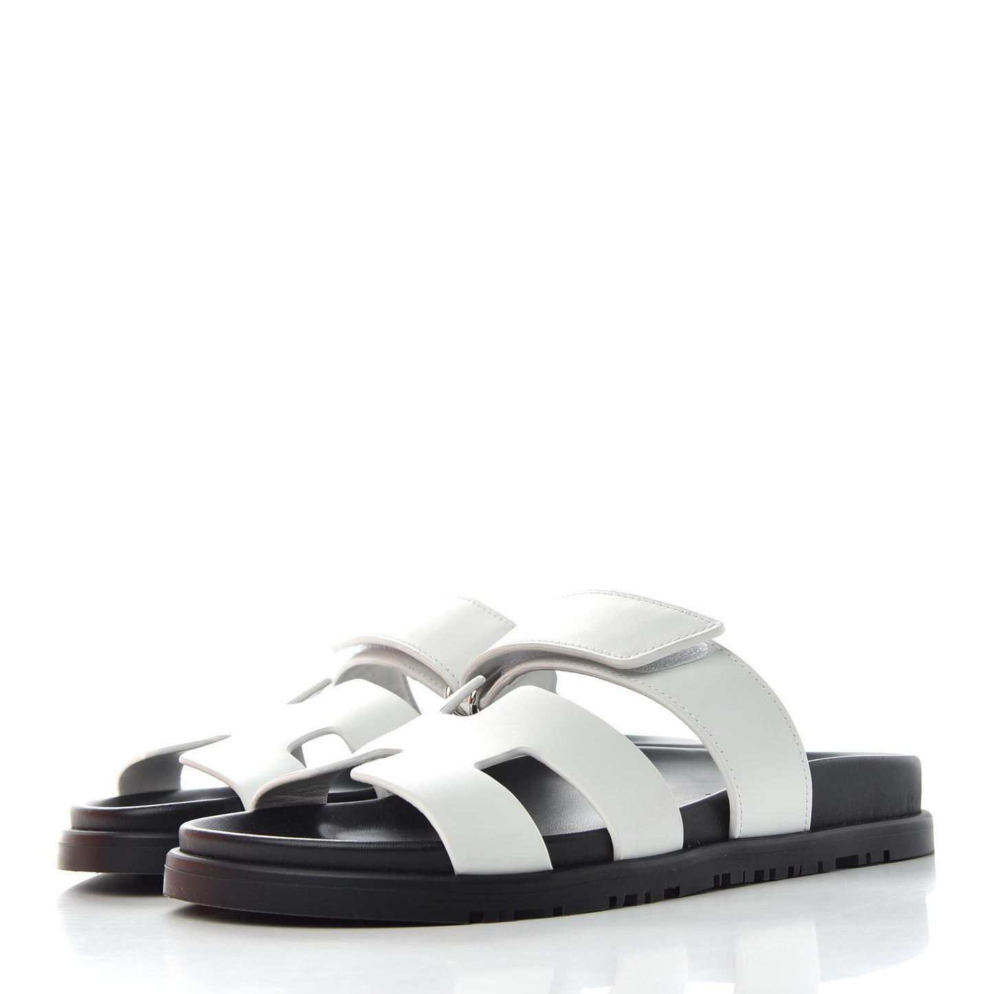 Calfskin Womens Chypre Sandals 36 White