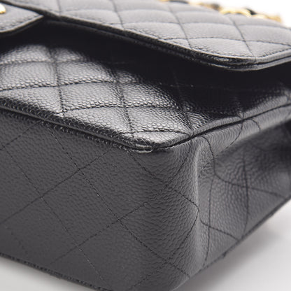 Chanel Caviar Quilted Medium Double Flap Black 9 of 10
