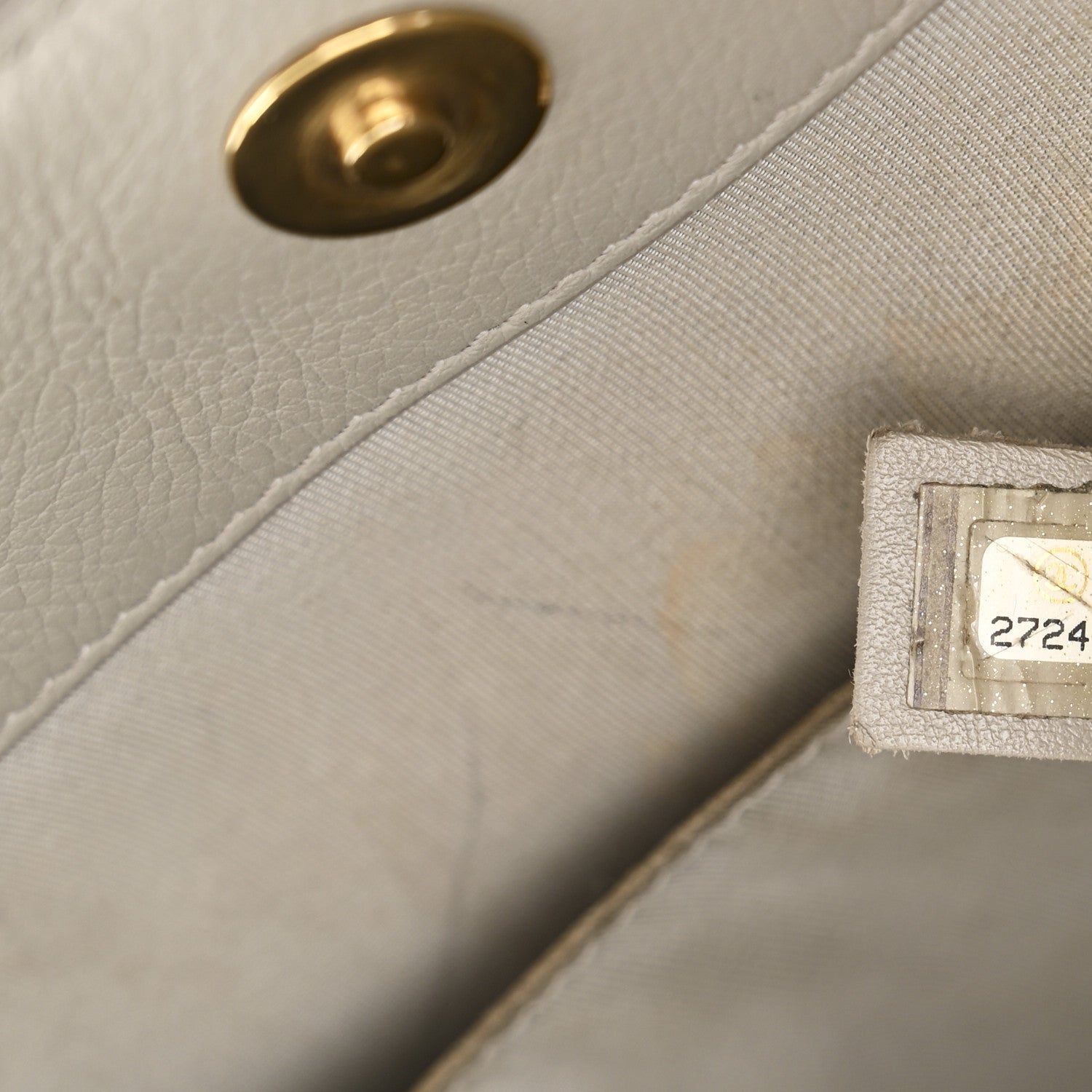 Chanel Bullskin Stitched Large Shopping Bag Grey 7 of 11