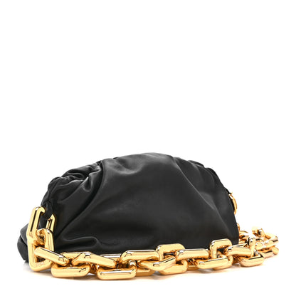 Bottega Veneta Calfskin The Pouch Chain Black 3 of 11