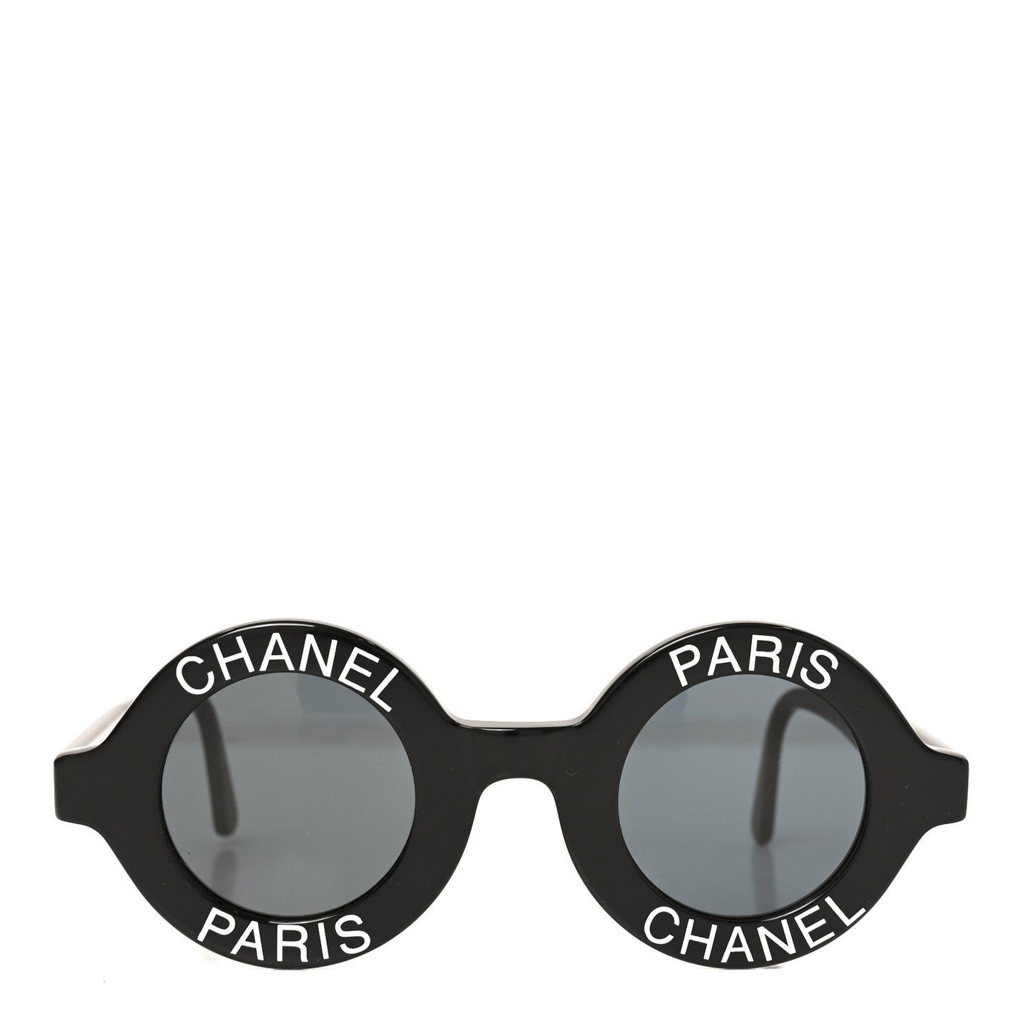 Round 01945 94305 Sunglasses Black White