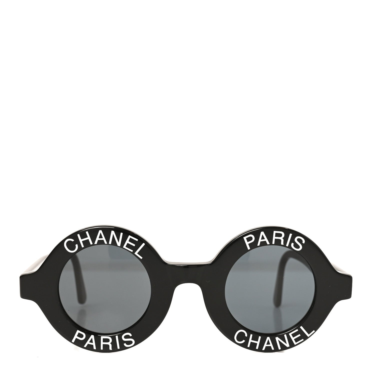 Chanel Round 01945 94305 Sunglasses Black White 2 of 7