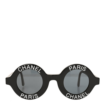 Chanel Round 01945 94305 Sunglasses Black White 2 of 7