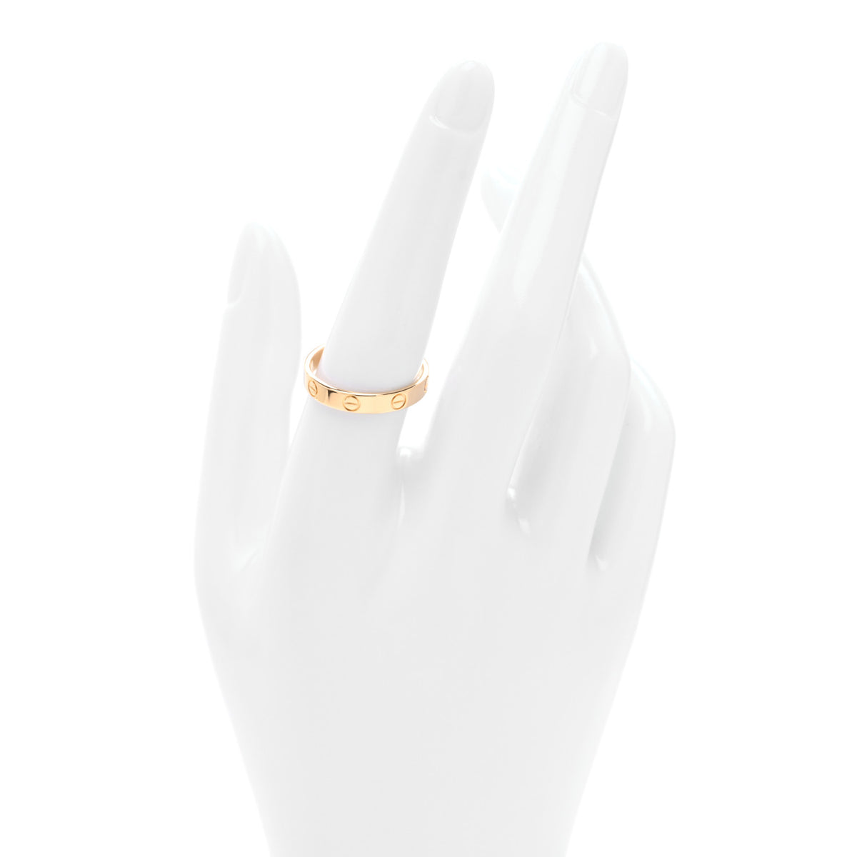 18K Yellow Gold 3.5mm LOVE Wedding Band Ring 57 8