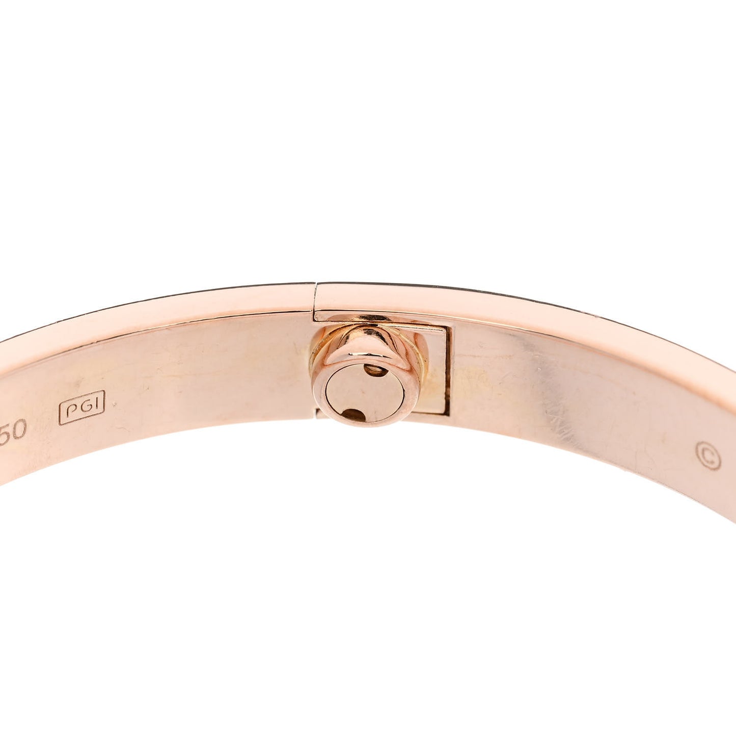 18K Pink Gold 4 Diamond LOVE Bracelet 18