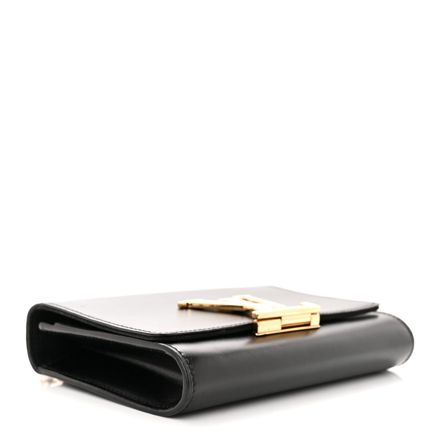 Louis Vuitton Calfskin Chain Louise MM Black 4 of 9