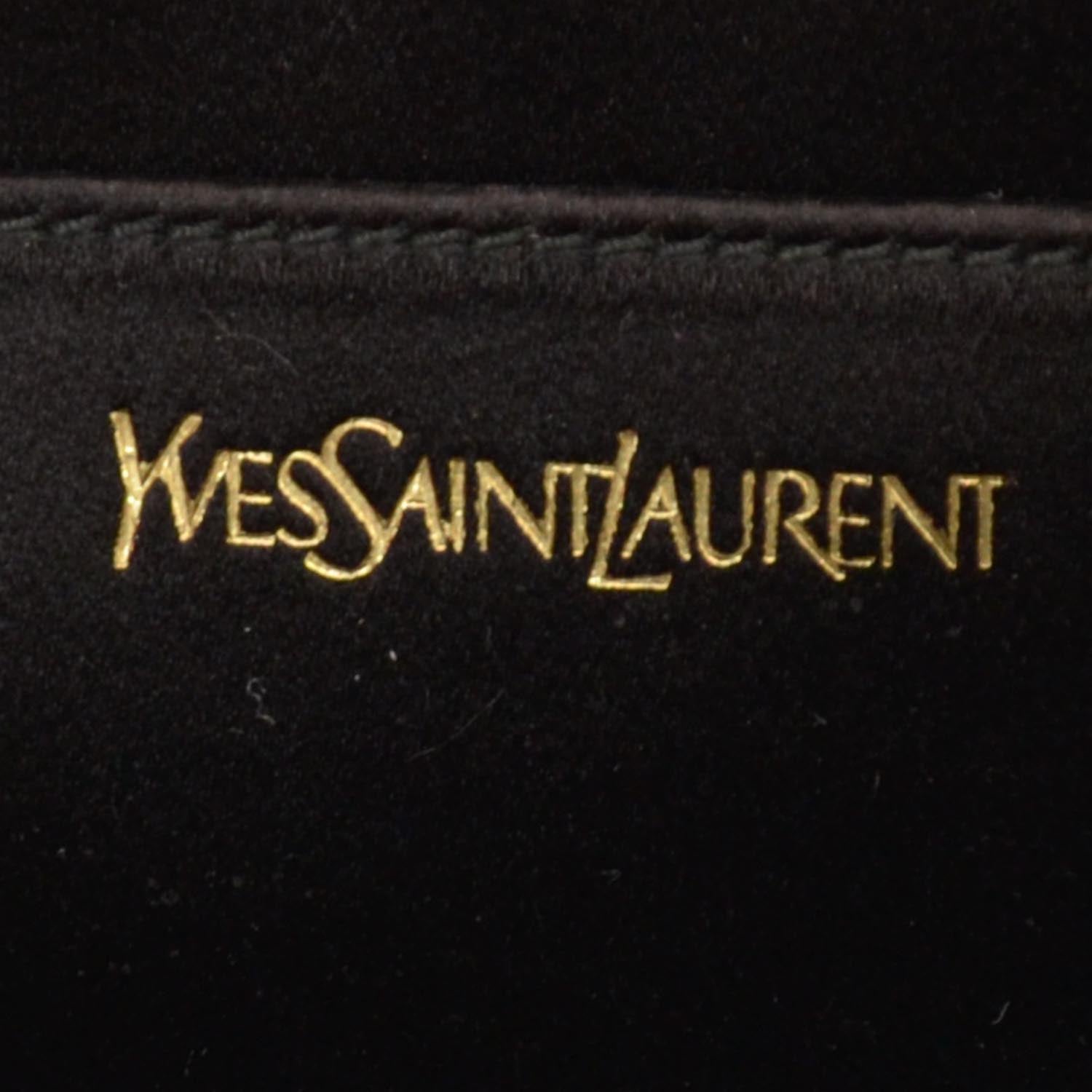 Saint Laurent Y-Mail Clutch Black 5 of 7