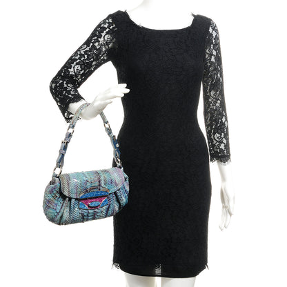 Prada Python Alligator Shoulder Flap Bag Voyage 2 of 9