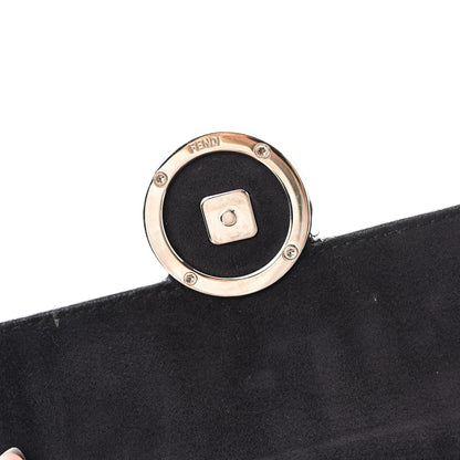 Fendi Vitello Dolce F is Fendi FF Embossed Micro Double Baguette Tobacco Black 12 of 12