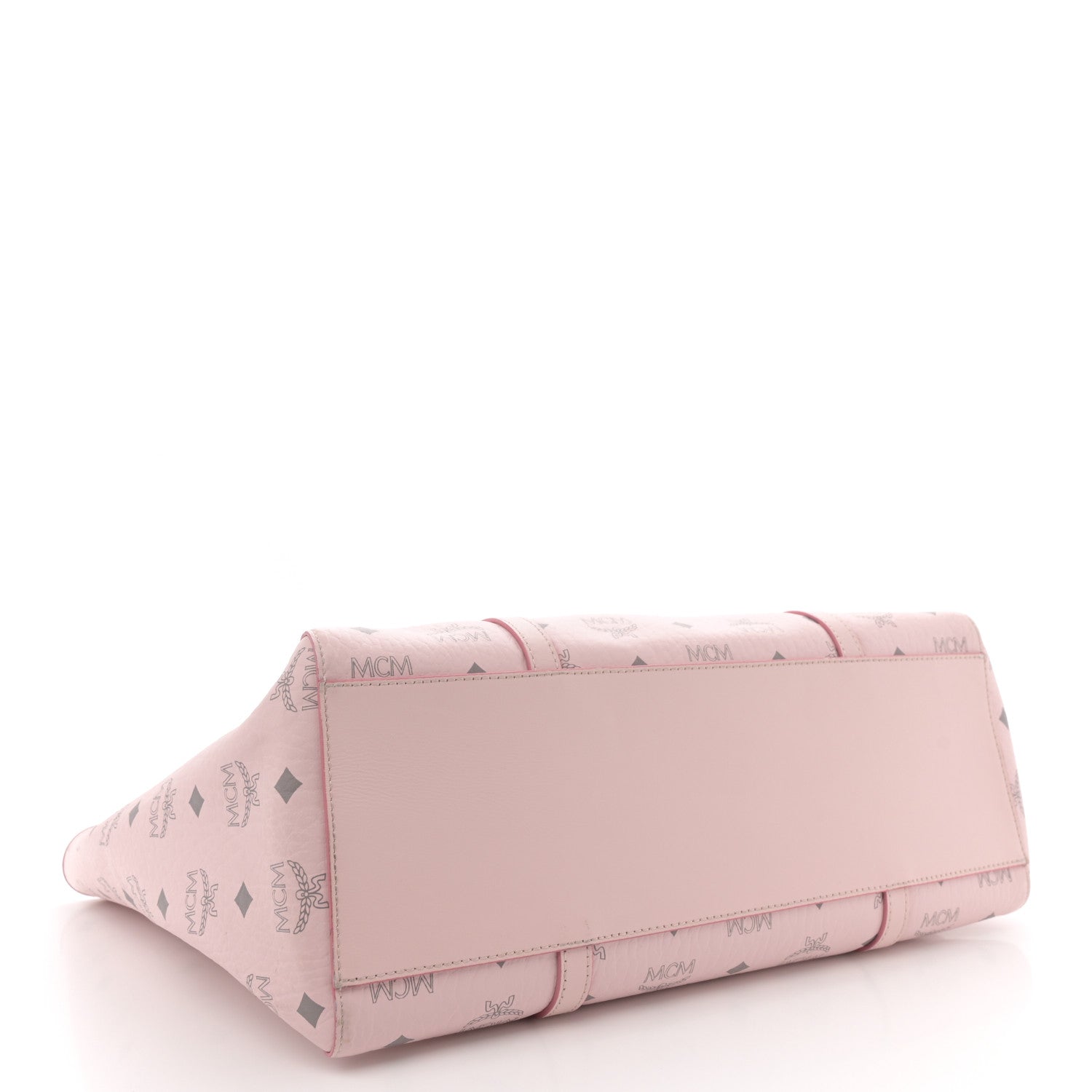 MCM Visetos Toni Shopper Tote Powder Pink 4 of 13