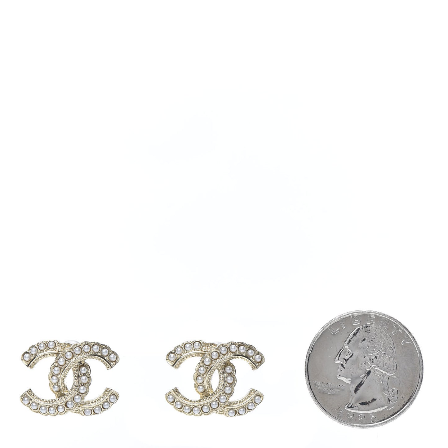 Pearl Queen of France CC Earrings Gold