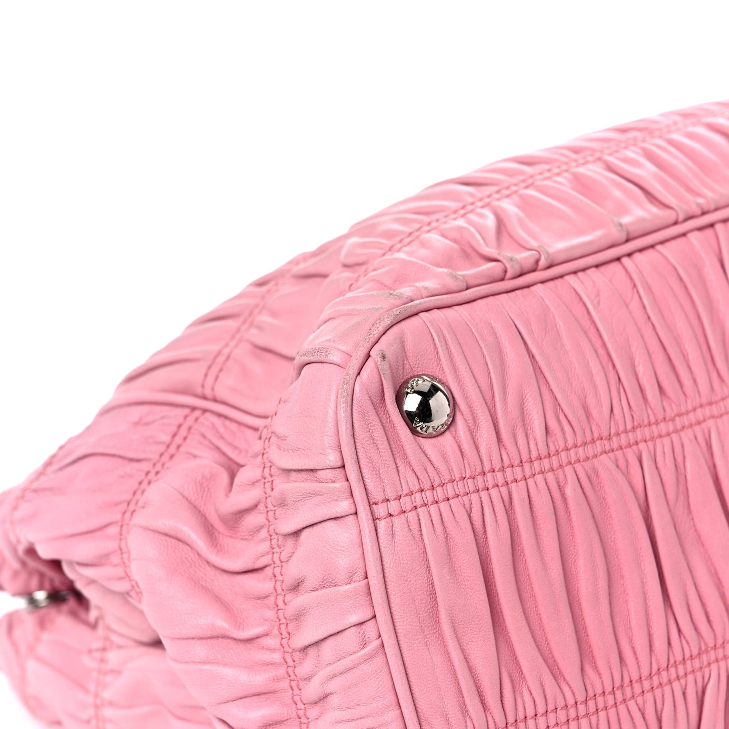 Nappa Gaufre Chain Flap Geranio