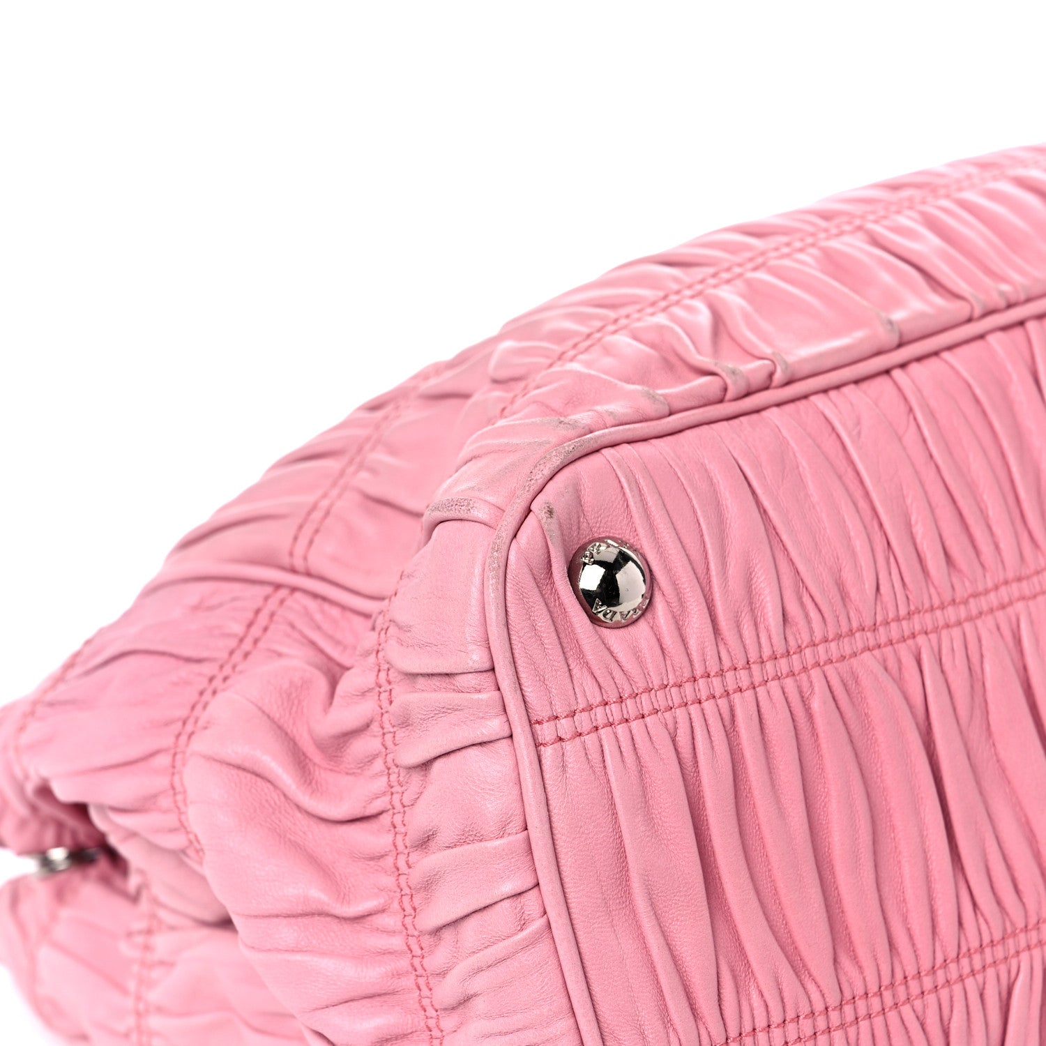 Prada Nappa Gaufre Chain Flap Geranio 11 of 17