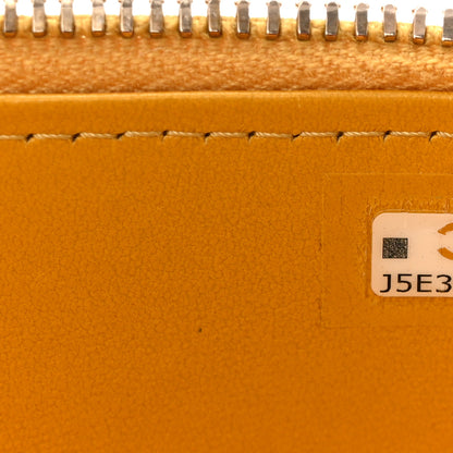 Chanel Lambskin Quilted Small Charming Top Handle Vanity Case With Chain Yellow 7 of 10