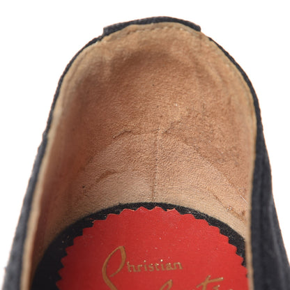 Christian Louboutin Canvas Mallorca Espadrille Wedges 40 Black 11 of 15