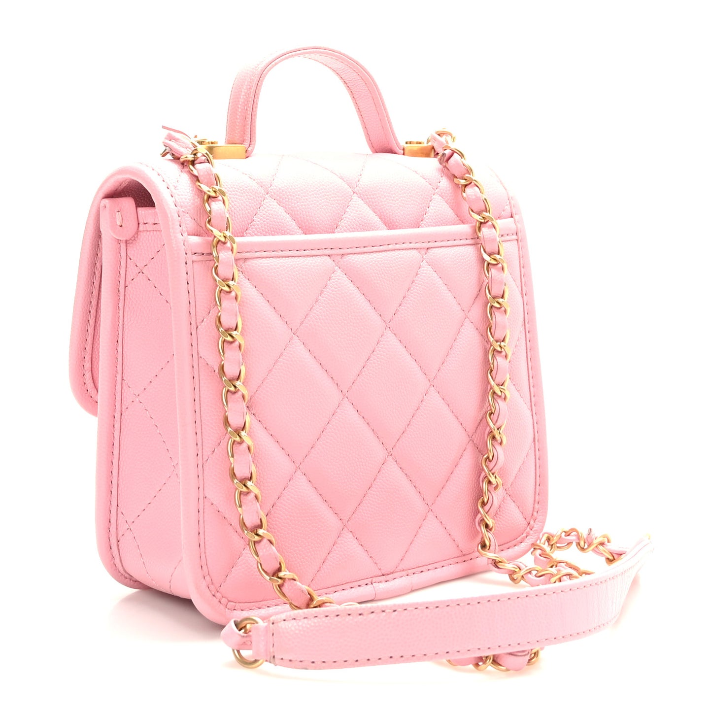 Caviar School Memory Mini Top Handle Flap Pink