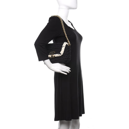 Chanel Crochet Fancy Single Flap Black 2 of 10