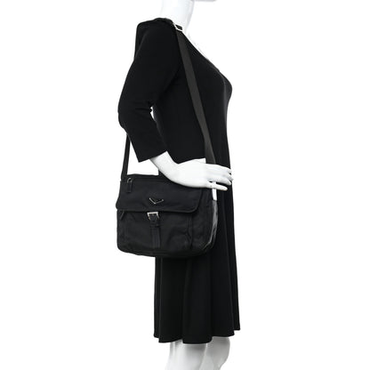 Prada Nylon Vela Messenger Black 2 of 9