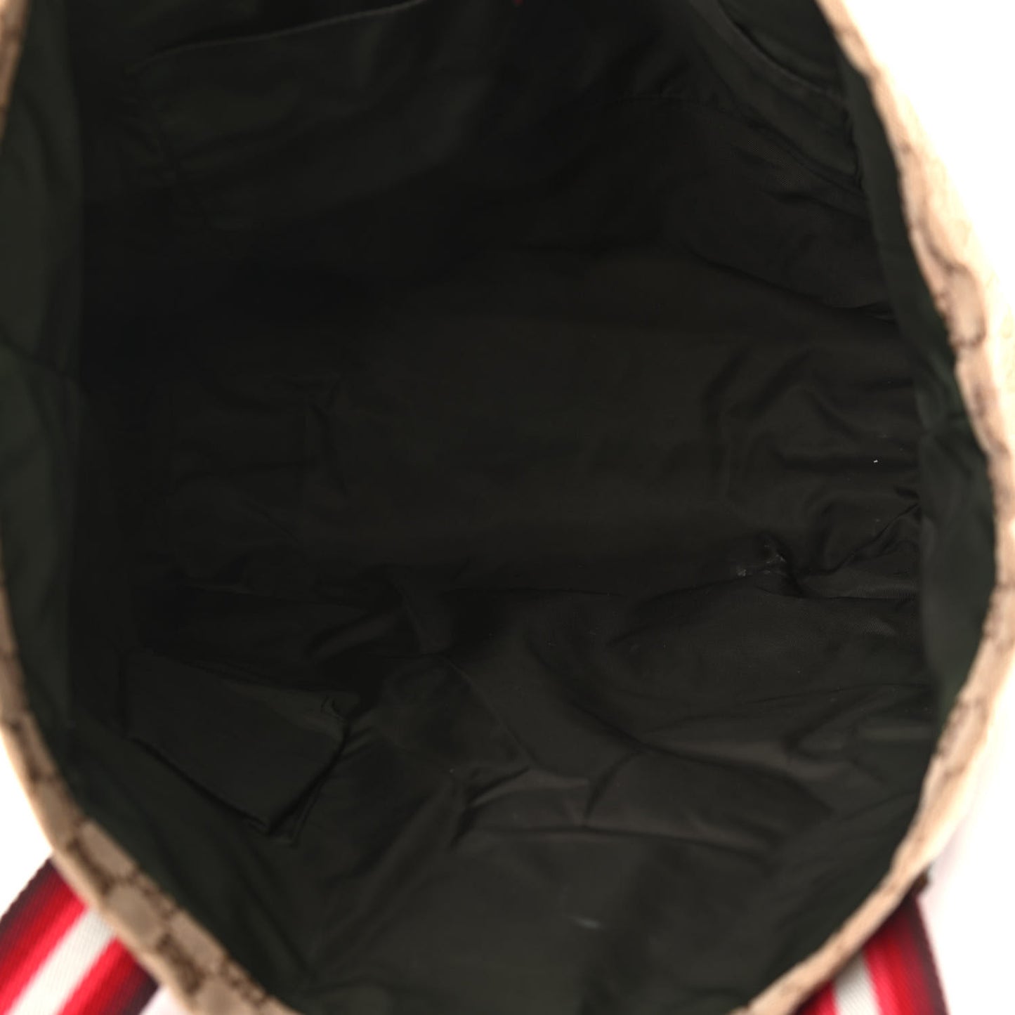 GG Monogram Medium Web Handle Vertical Tote Red