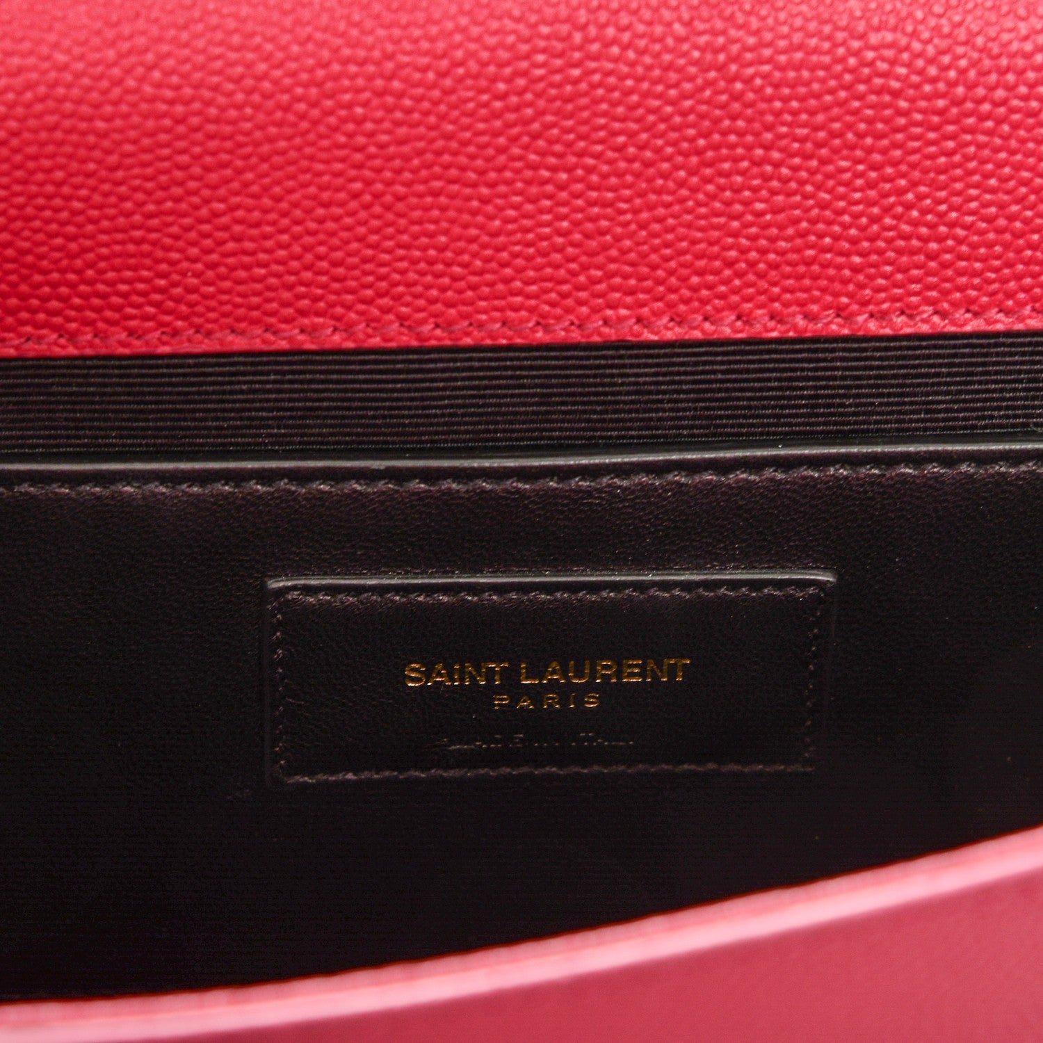 Saint Laurent Grain De Poudre Classic Monogram Kate Clutch Lipstick Fuchsia 6 of 6