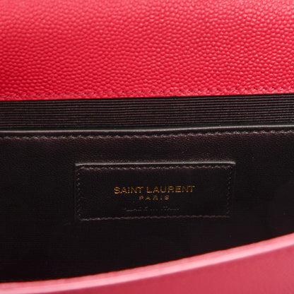 Saint Laurent Grain De Poudre Classic Monogram Kate Clutch Lipstick Fuchsia 6 of 6