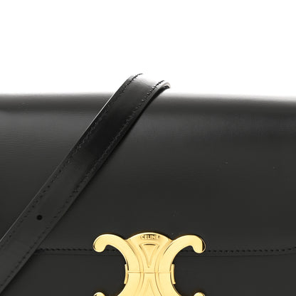 Celine Shiny Calfskin Teen Triomphe Black 8 of 10