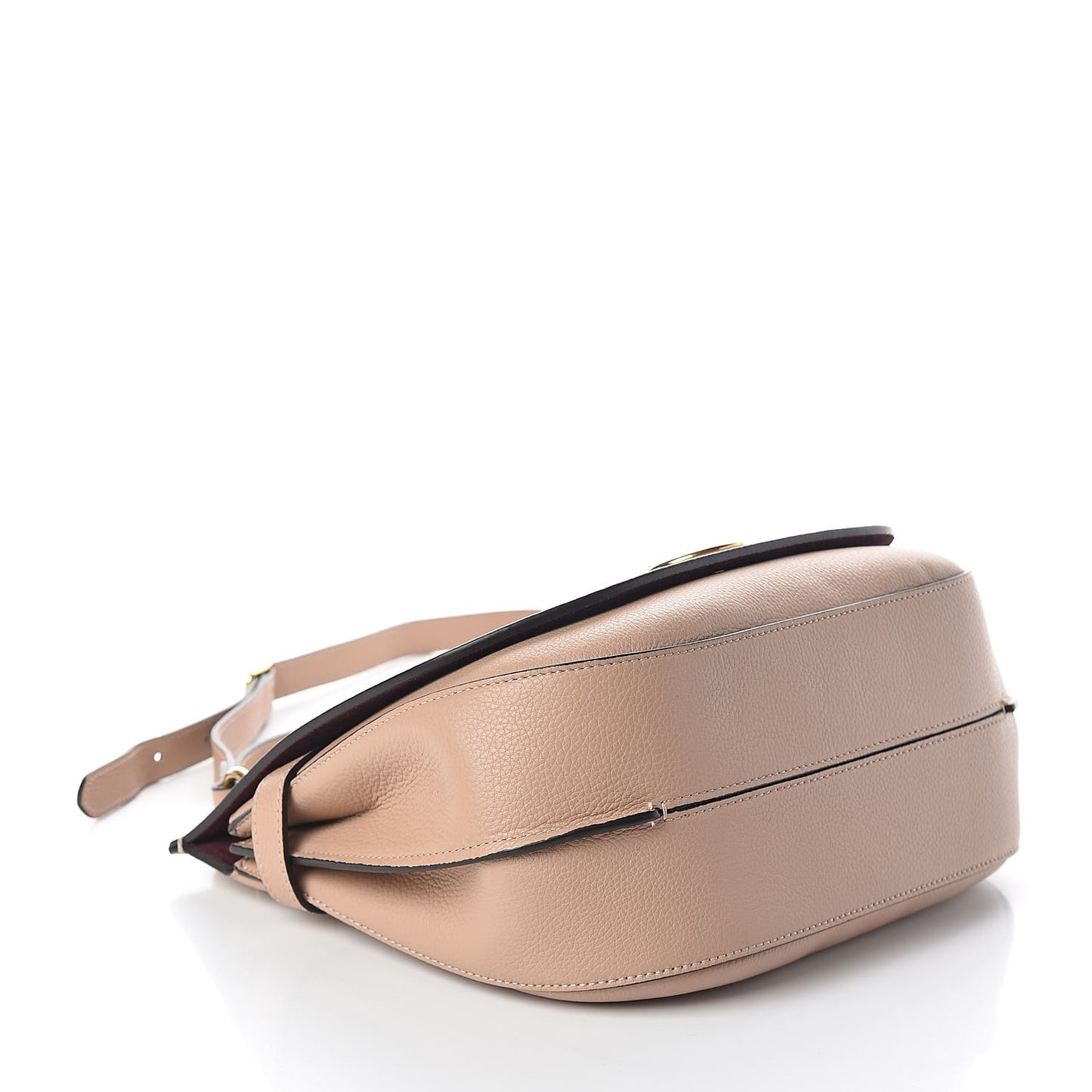 Small Classic Grain Calfskin Amberley Satchel Rosewater