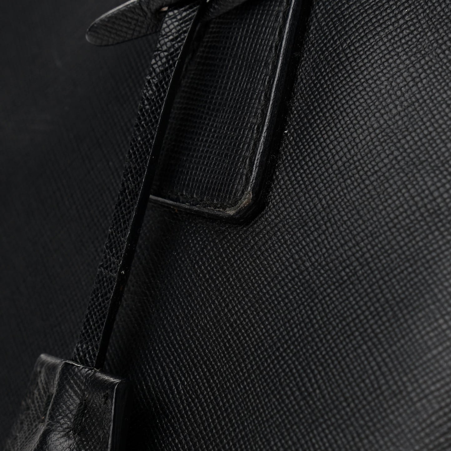 Saffiano Lux Large Promenade Tote Black