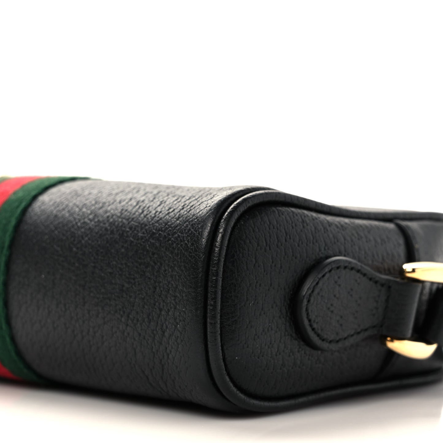 Calfskin Web Mini Ophidia Shoulder Bag Black