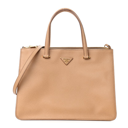 Prada Saffiano Shopping Tote Noisette 1 of 5