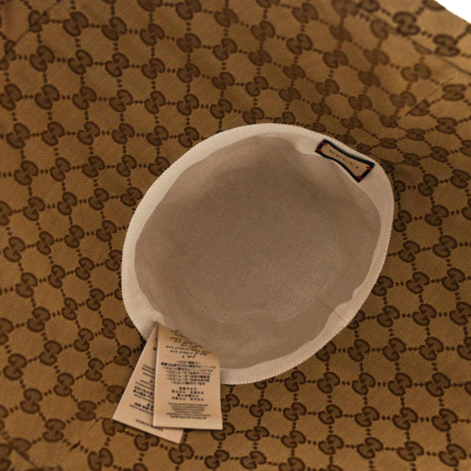 Gucci Monogram Wide Brim Hat L Beige 6 of 7