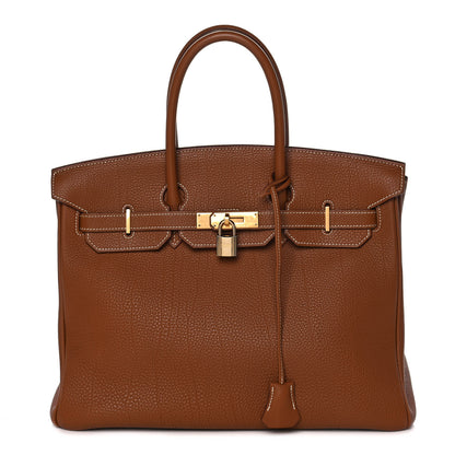 Hermes Togo Birkin 35 Gold 1 of 11