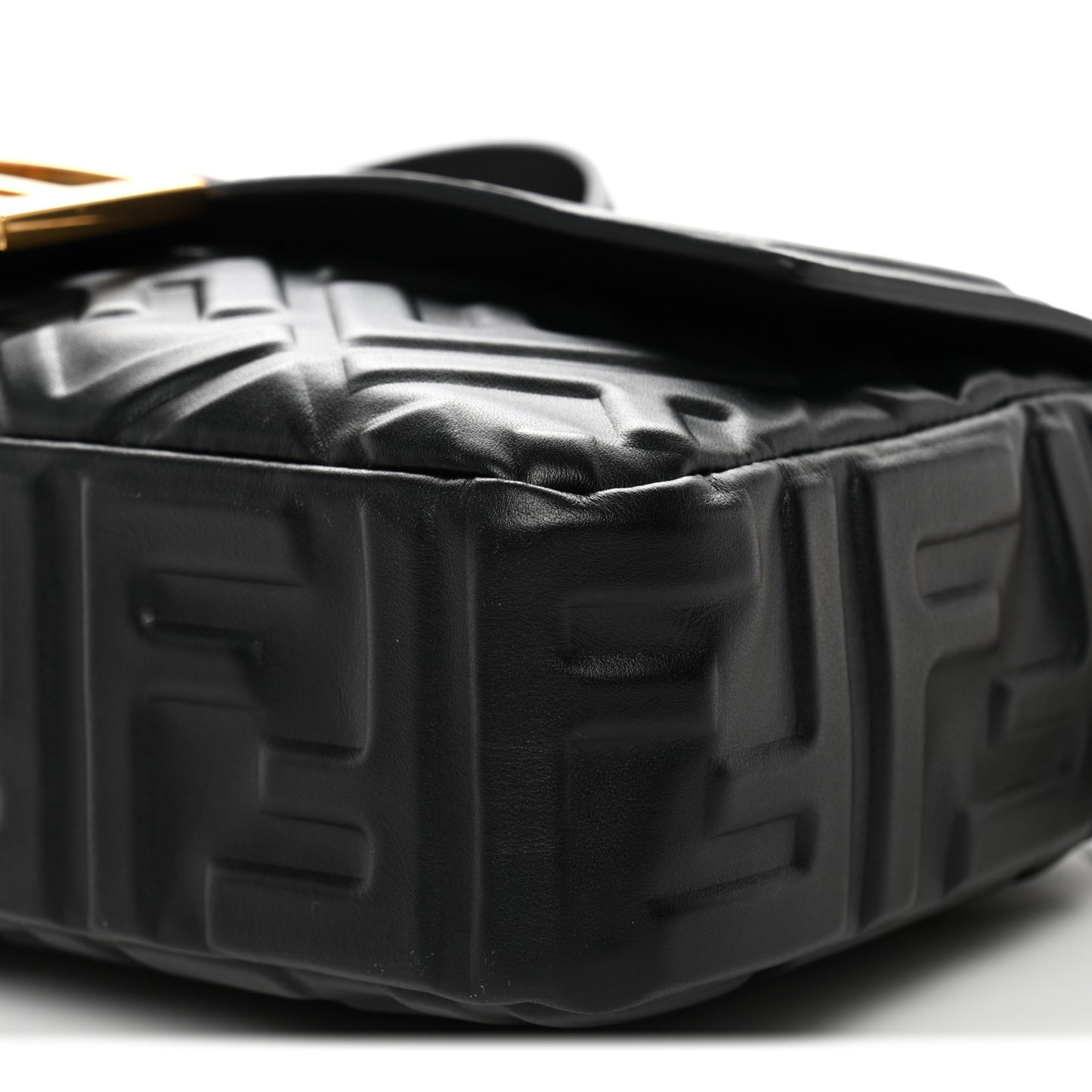 Nappa FF 1974 Embossed Baguette Black