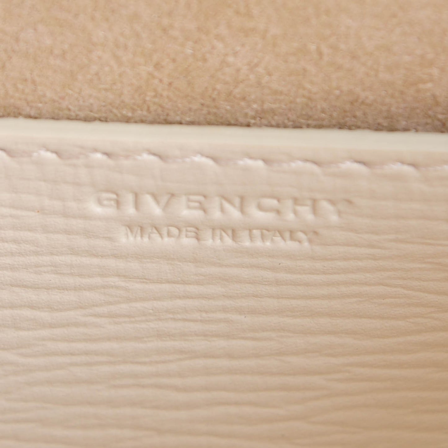 Textured Calfskin Micro Pandora Box Clutch Ivory