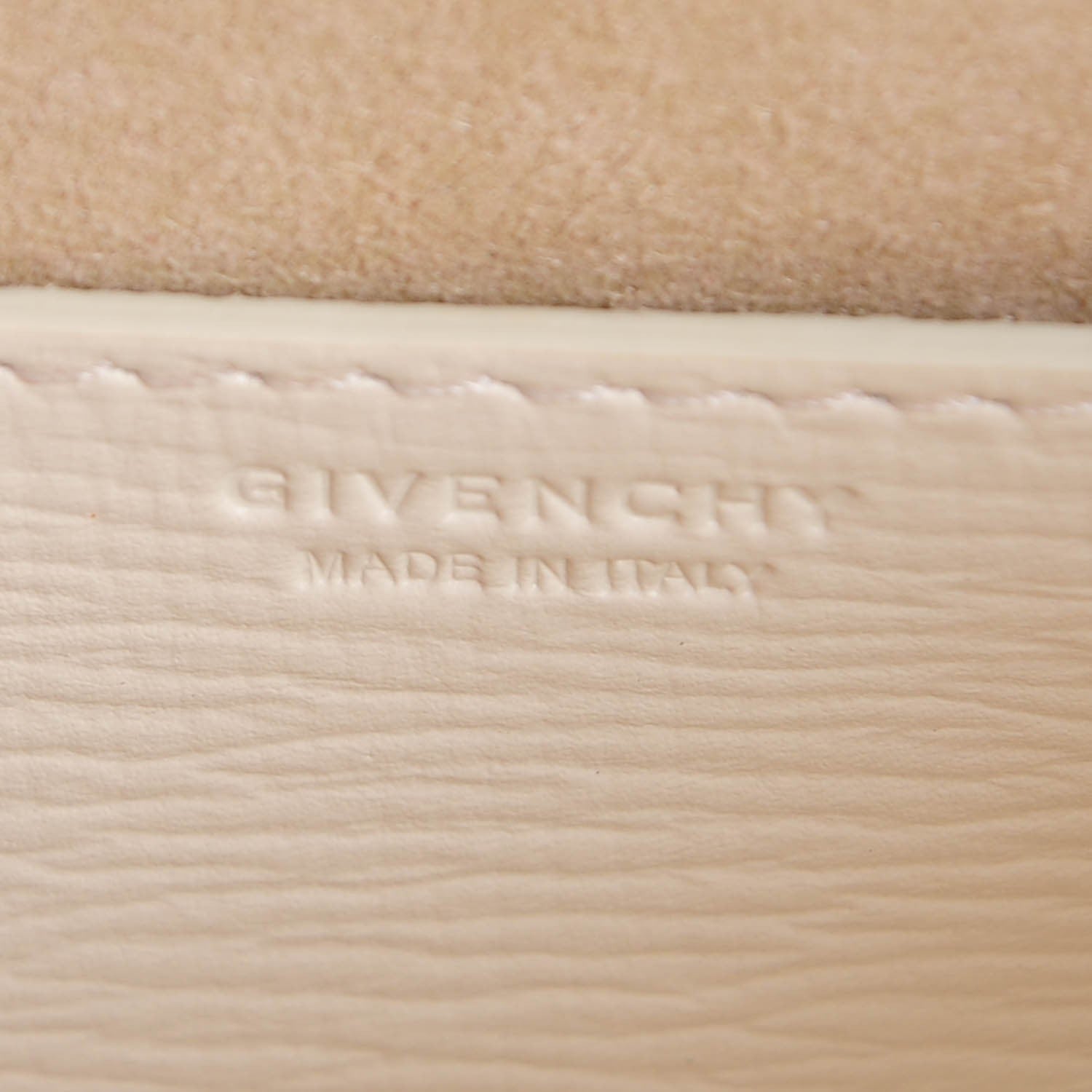Givenchy Textured Calfskin Micro Pandora Box Clutch Ivory 6 of 6