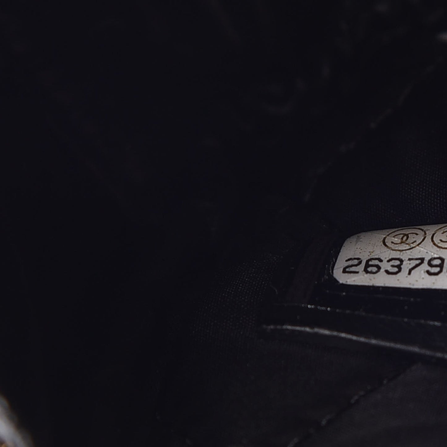 Caviar Quilted Small Curvy Pouch Cosmetic Case Black