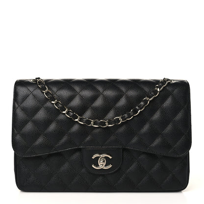 Chanel Caviar Quilted Jumbo Double Flap Black 1 of 10