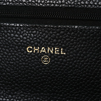 Chanel Caviar Quilted Wallet on Chain WOC Black 6 of 11