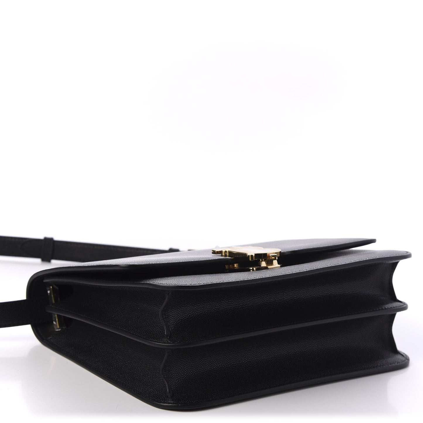 Grained Calfskin Medium TB Bag Black