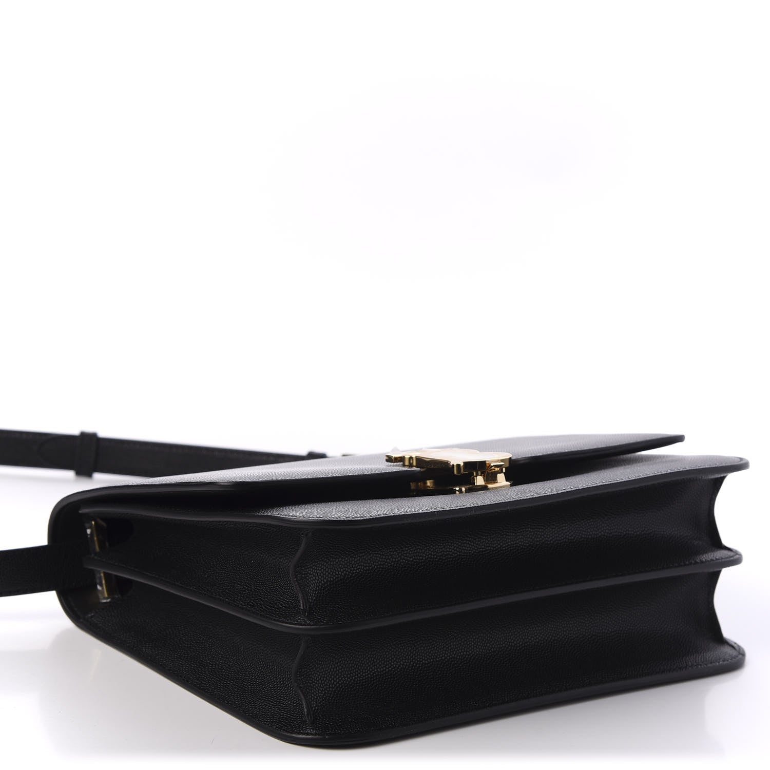 Burberry Grained Calfskin Medium TB Bag Black 3 of 8