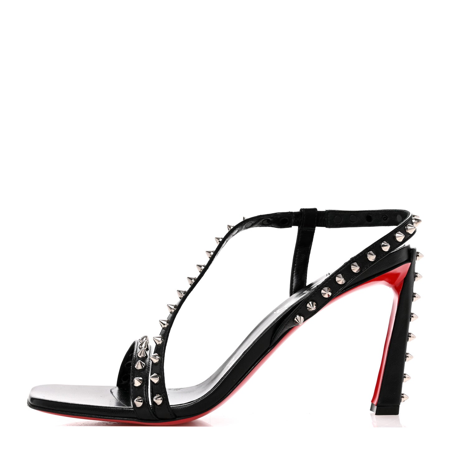 Nappa Rosa Condorapik 85 Spike Sandals 38 Black