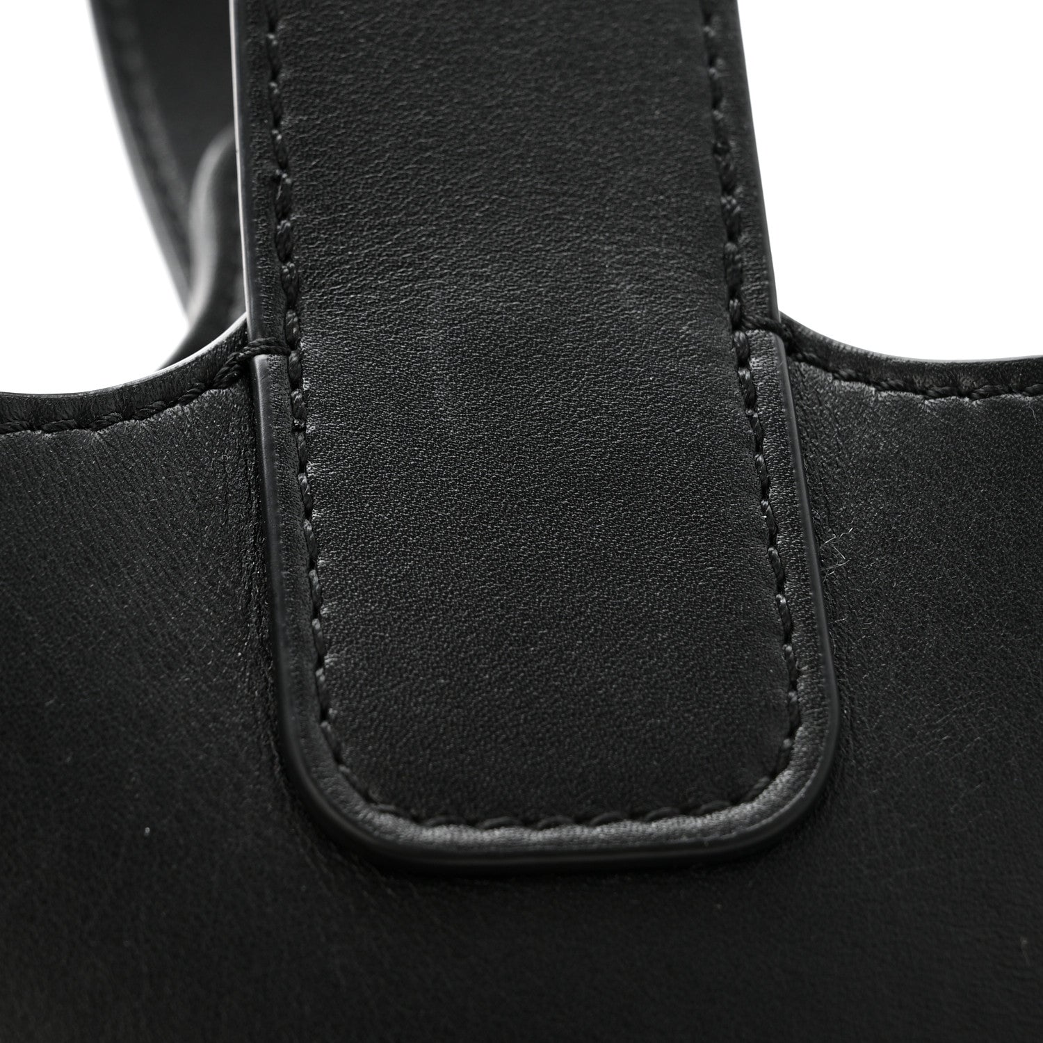Loewe Smooth Calfskin Mini Pebble Bucket Bag Black 13 of 14