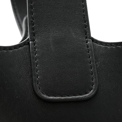 Loewe Smooth Calfskin Mini Pebble Bucket Bag Black 13 of 14