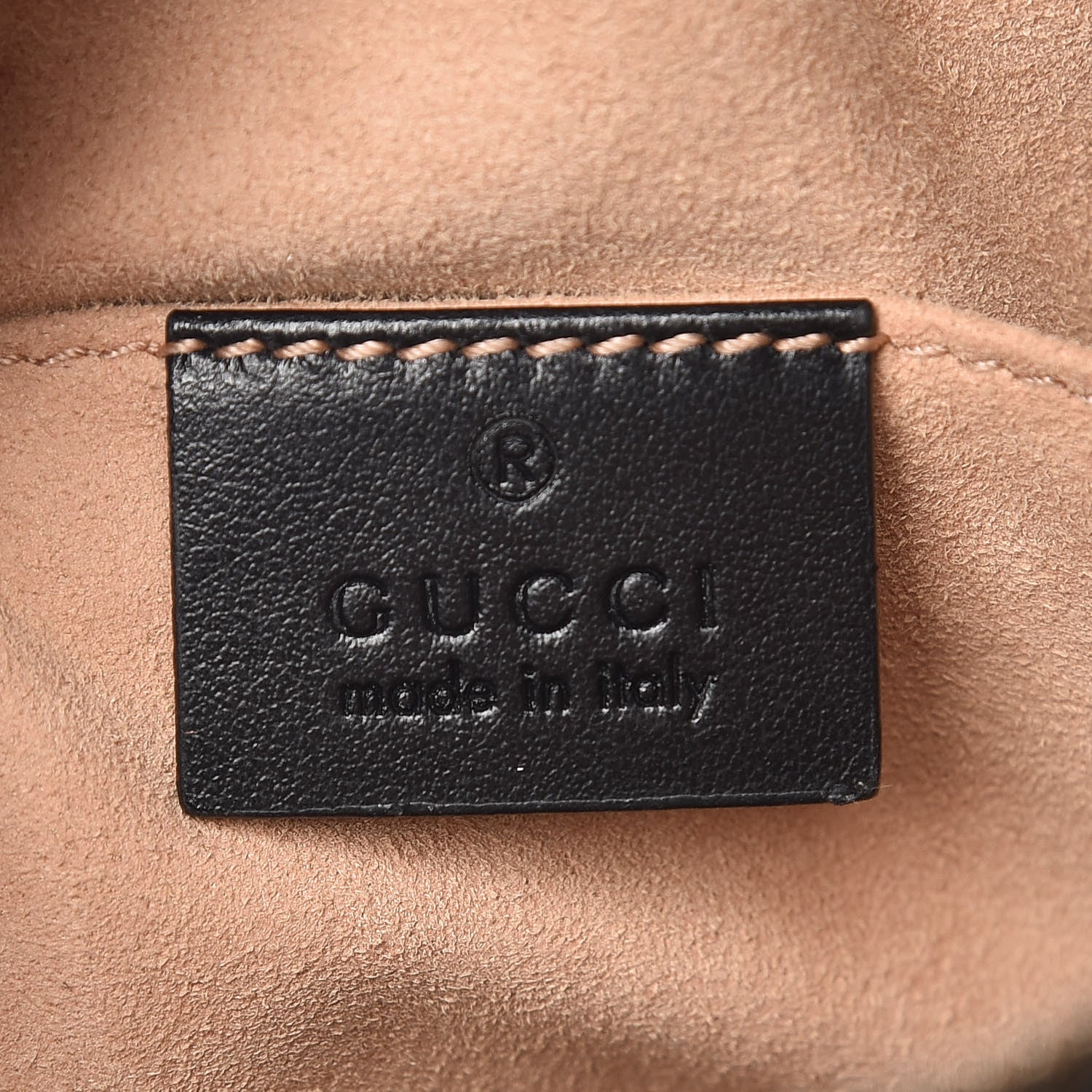 Gucci Calfskin Matelasse Mini GG Marmont Chain Shoulder Bag Black 8 of 9