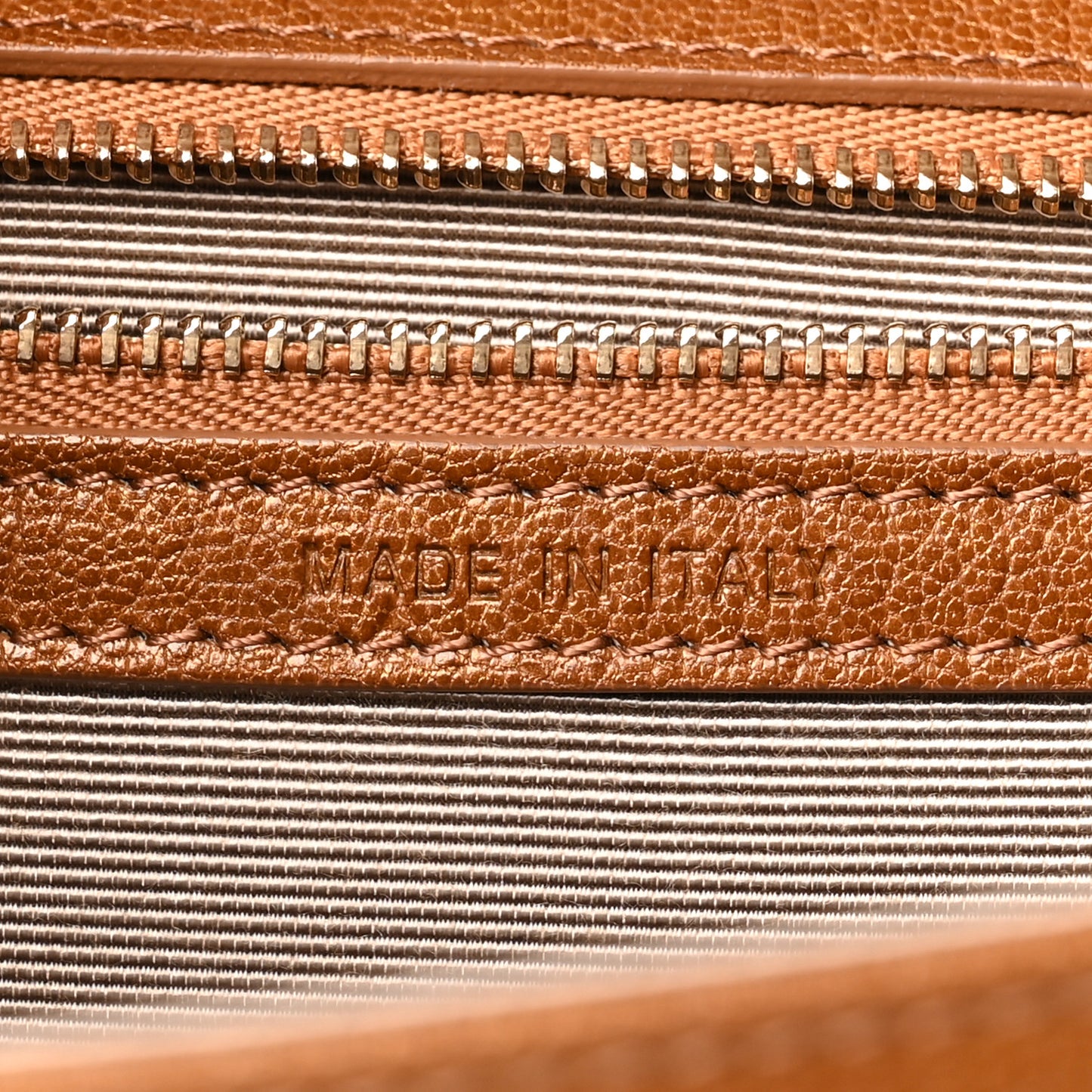 Grained Calfskin Medium Diorama Flap Bag Brown