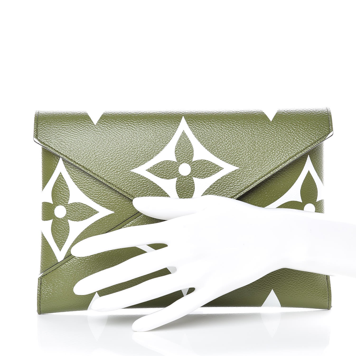 Louis Vuitton Monogram Giant Large Kirigami Pochette Kaki 2 of 7