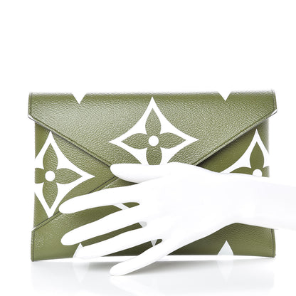 Louis Vuitton Monogram Giant Large Kirigami Pochette Kaki 2 of 7