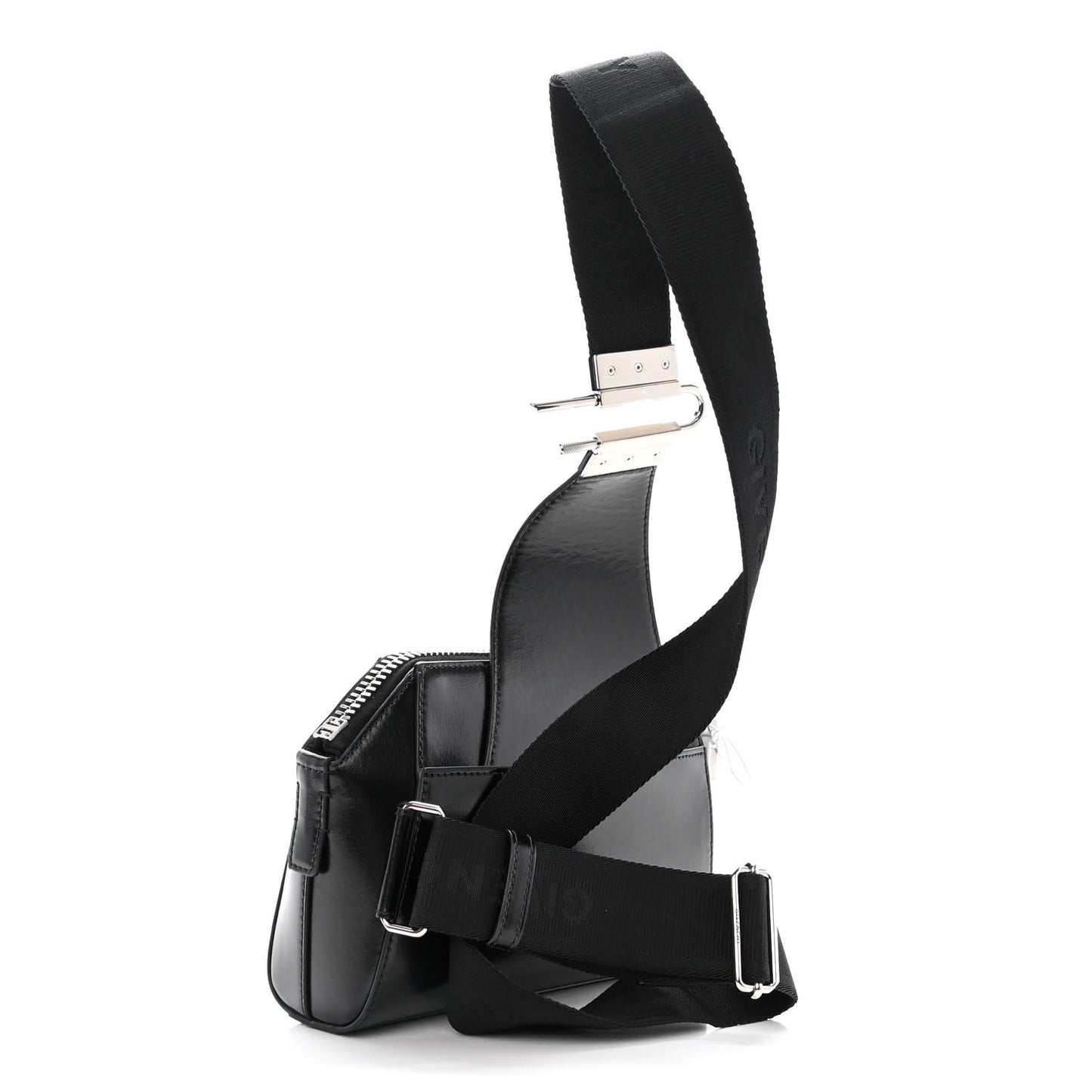 Box Calfskin Antigona U Crossbody Bag Black
