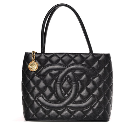 Chanel Caviar Quilted Medallion Tote Black 1 of 14
